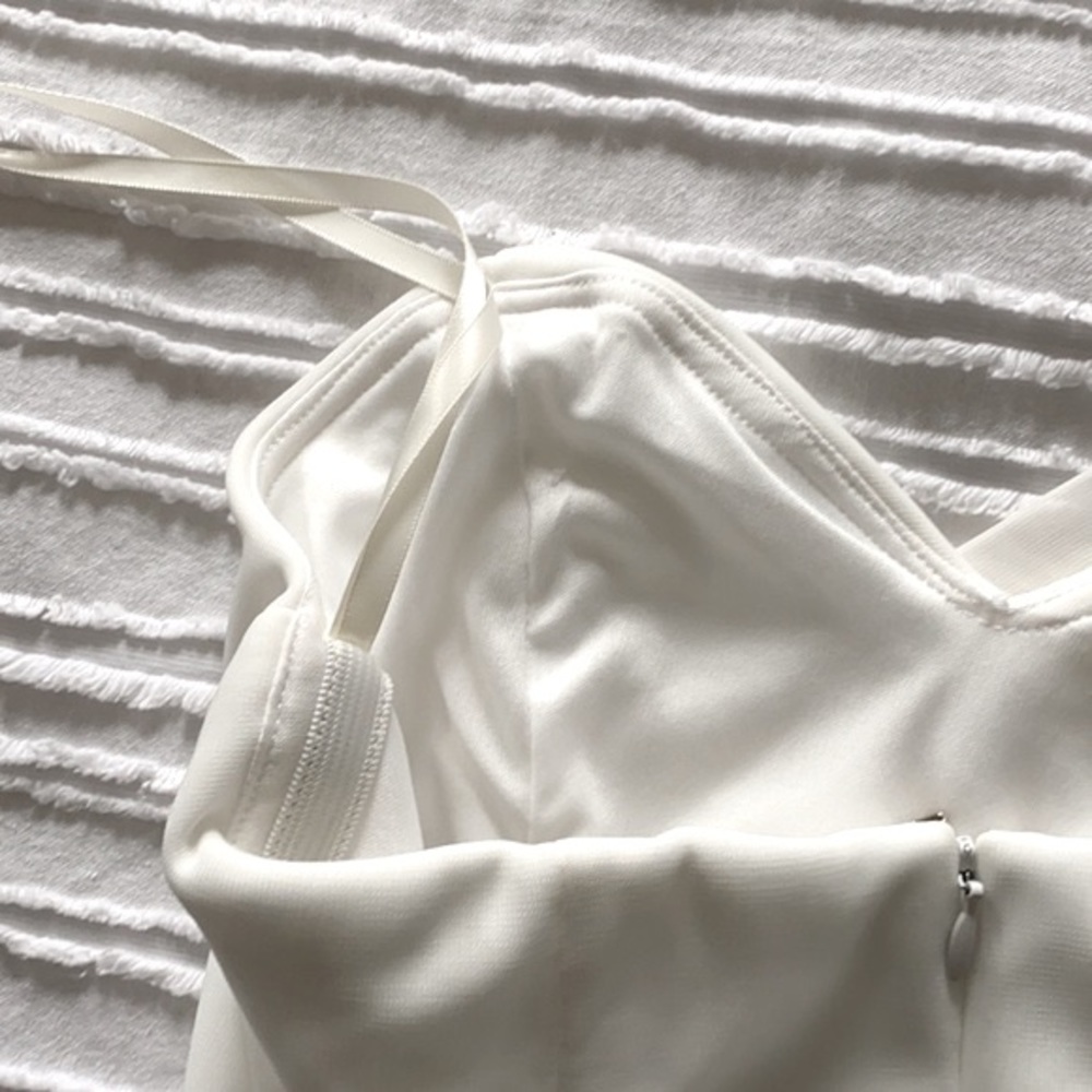 Cache White One Shoulder Cocktail Dress - Picture 11 of 17